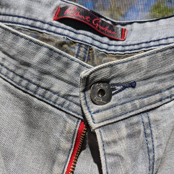 Robert Graham Grey Jeans 38 x 32 Mens - Picture 1 of 4